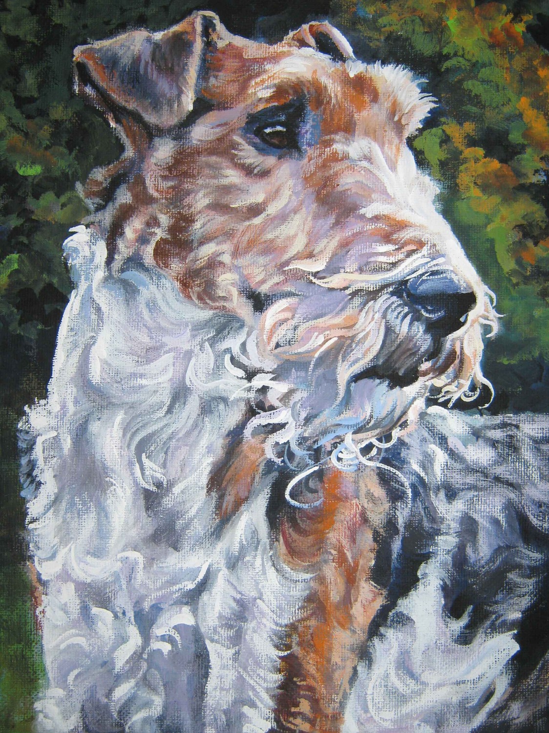 Drawn Fox Terrier,Wire dog wallpaper
