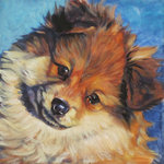 Drawn German Spitz dog