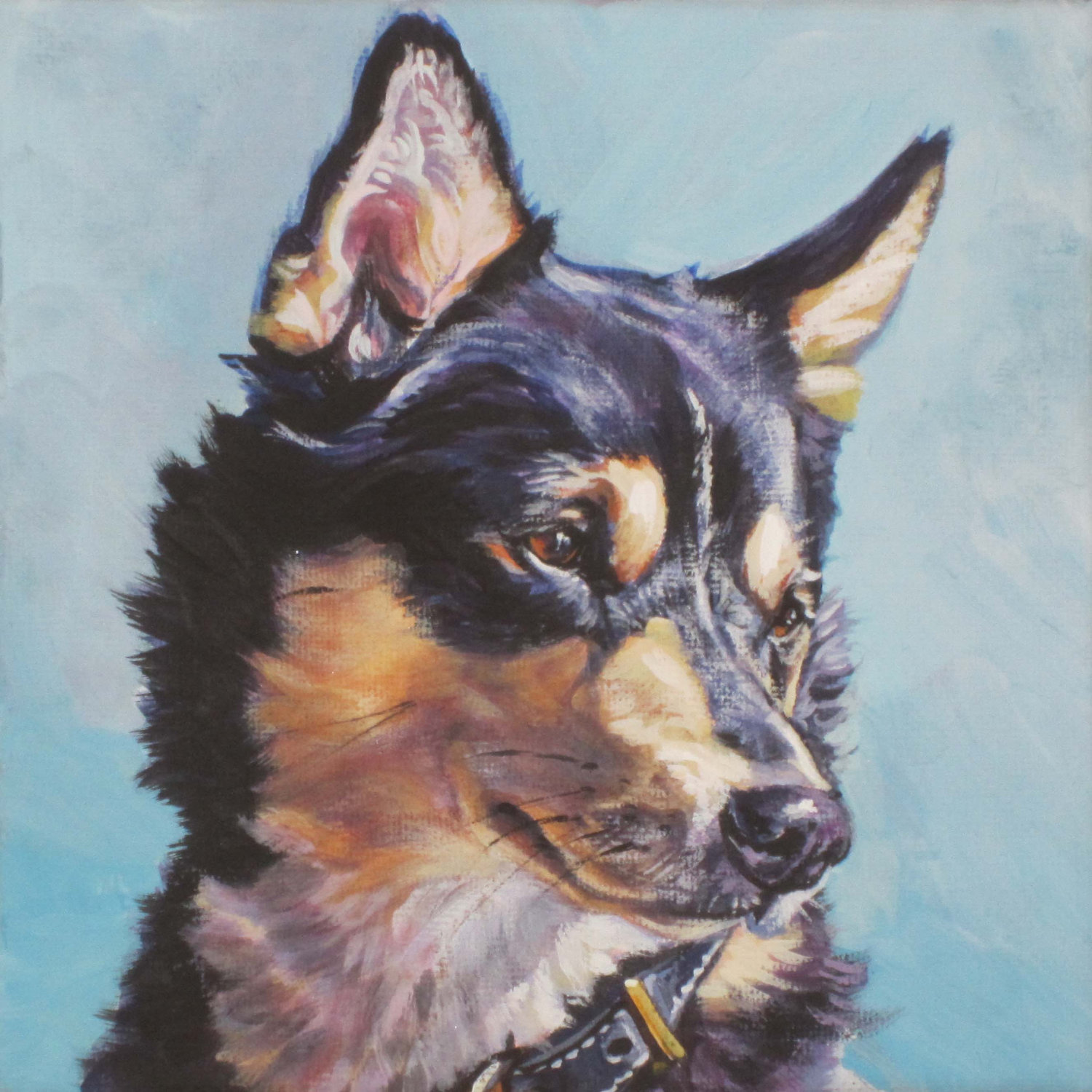 Нарисованная собака лапинпорокойра фото