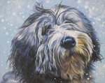 Drawn Polish Lowland Sheepdog