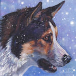 East Siberian Laika dog drawing